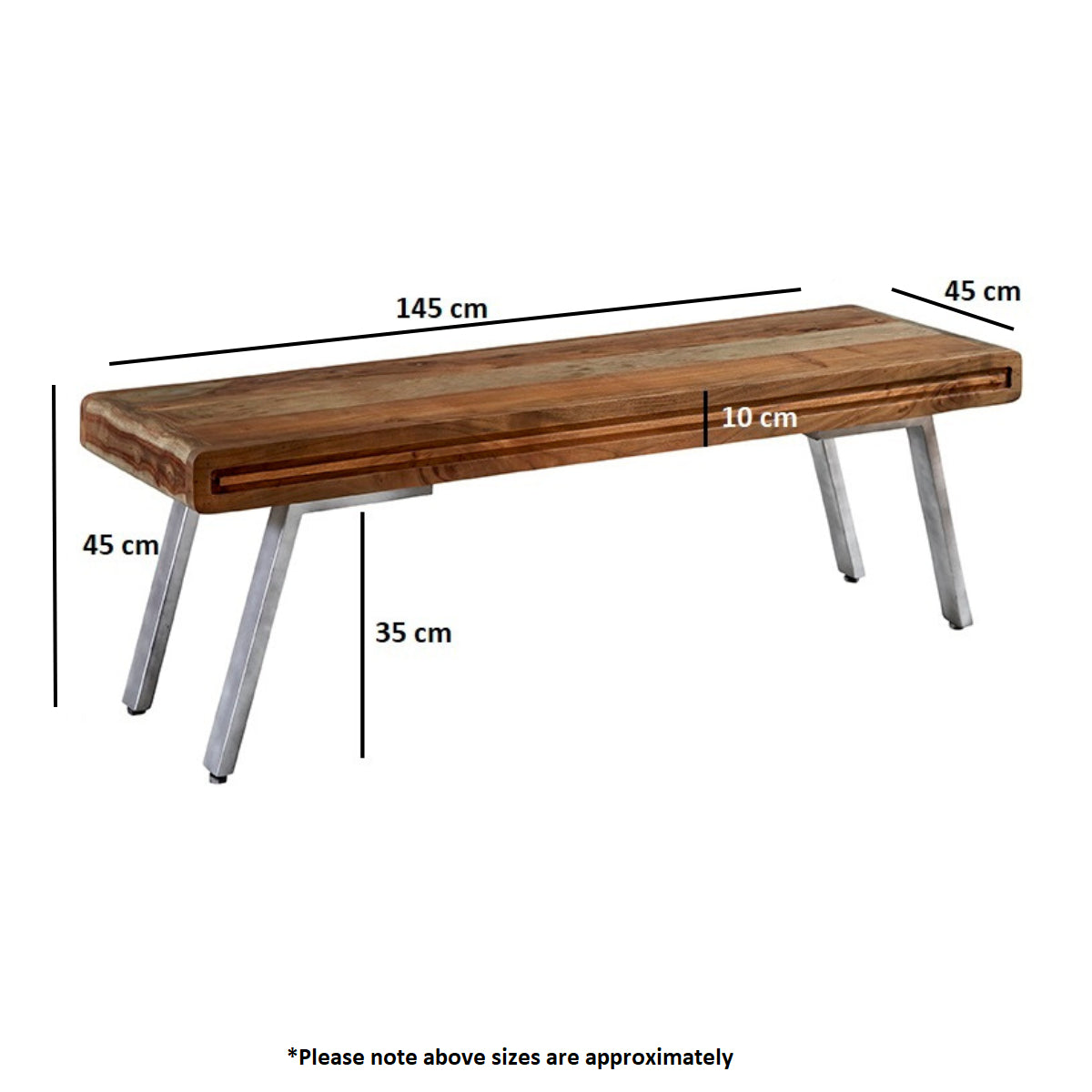 Solid Hardwood Dining Bench - Aspen