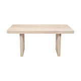 Solid Hardwood Dining Table for 6 to 8 People - Hudson