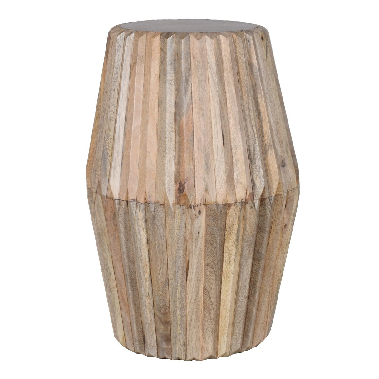 Solid Hardwood Side Table Round - Hudson
