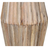 Solid Hardwood Side Table Round - Hudson