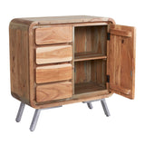 Solid Hardwood Sideboard With 1 Door And 4 Drawers - Aspen