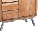 Solid Hardwood Sideboard With 1 Door And 4 Drawers - Aspen