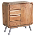 Solid Hardwood Sideboard With 1 Door And 4 Drawers - Aspen