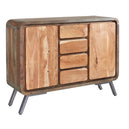 Solid Hardwood Sideboard With 2 Doors And 4 Drawers - Aspen