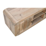 Solid Hardwood TV Stand With 2 Doors And 2 Shelves - Hudson