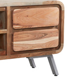 Solid Hardwood TV Stand With 2 Drawers - Aspen