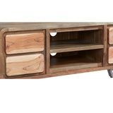 Solid Hardwood TV Stand With 4 Drawers - Aspen