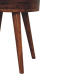Solid Mango Wood Bedside Cabinet With 1 Drawer - Alina