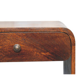 Solid Mango Wood Bedside Cabinet With 1 Drawer - Aspen