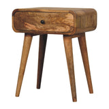 Solid Mango Wood Bedside Cabinet With 1 Drawer - Avora