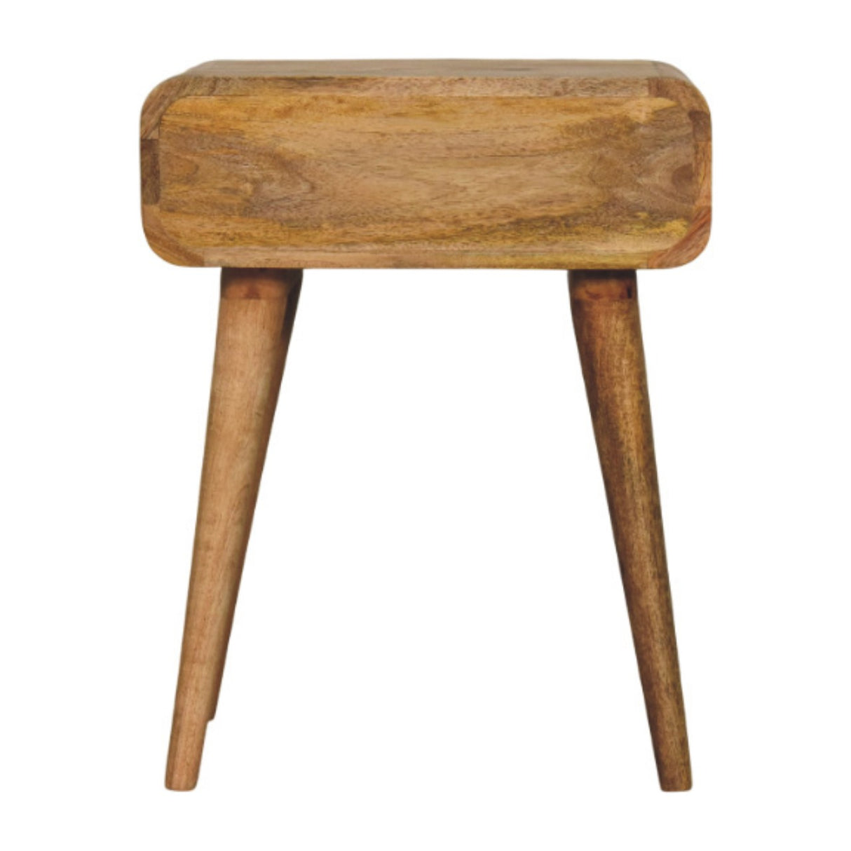 Solid Mango Wood Bedside Cabinet With 1 Drawer - Avora