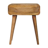 Solid Mango Wood Bedside Cabinet With 1 Drawer - Avora