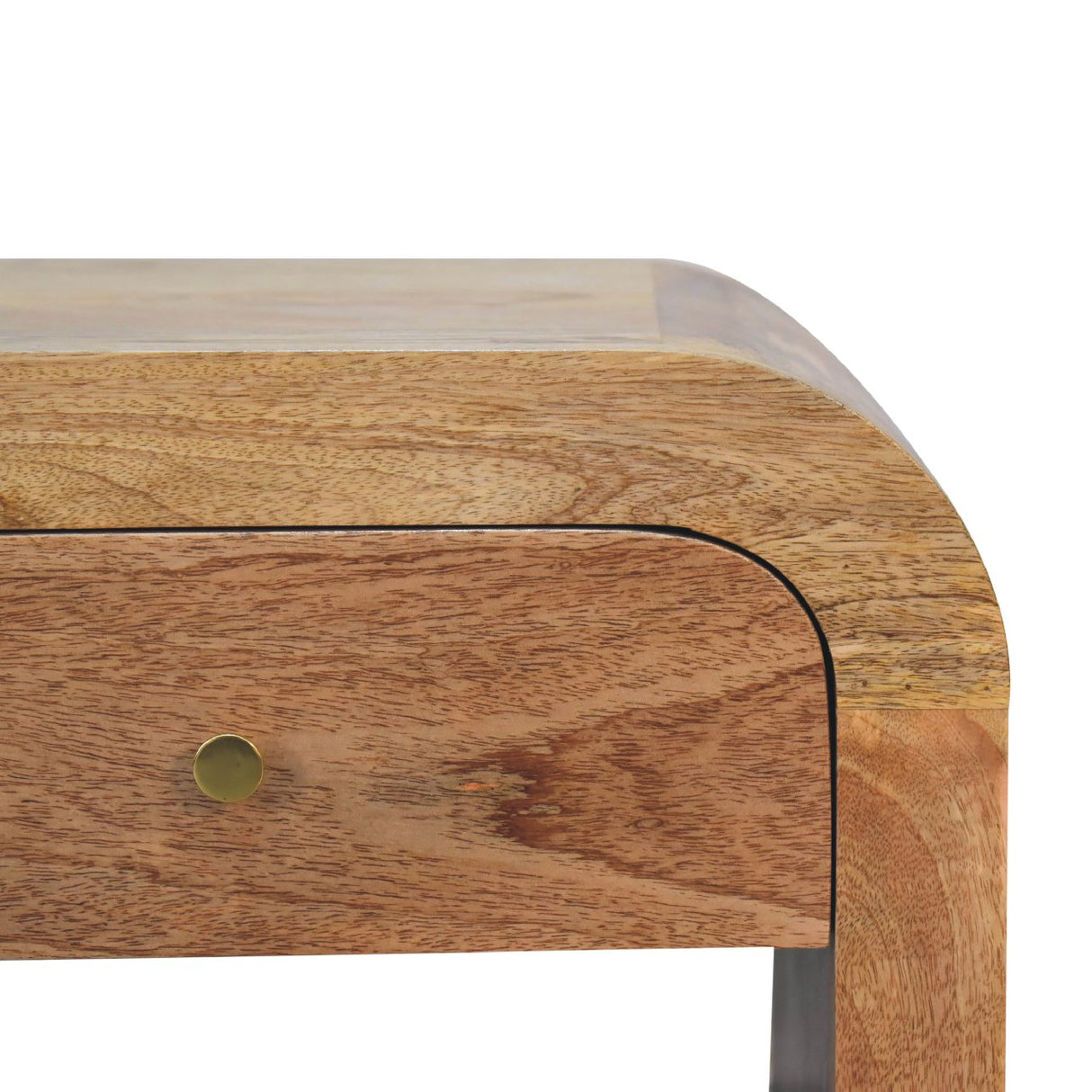 Solid Mango Wood Bedside Cabinet With 1 Drawer - Darcy