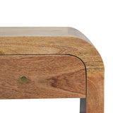 Solid Mango Wood Bedside Cabinet With 1 Drawer - Darcy