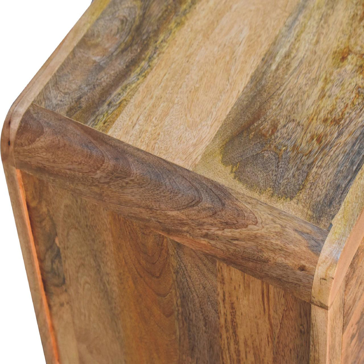 Solid Mango Wood Bedside Cabinet With 3 Drawers - Aspen