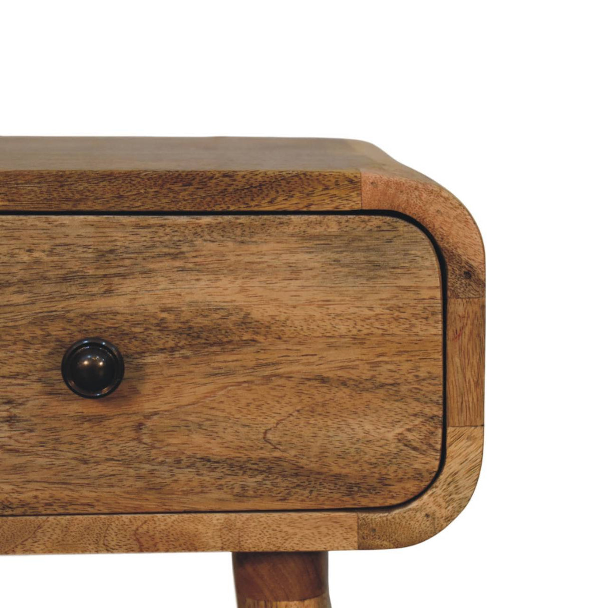 Solid Mango Wood Bedside Cabinet Mini With 1 Drawer - Avora