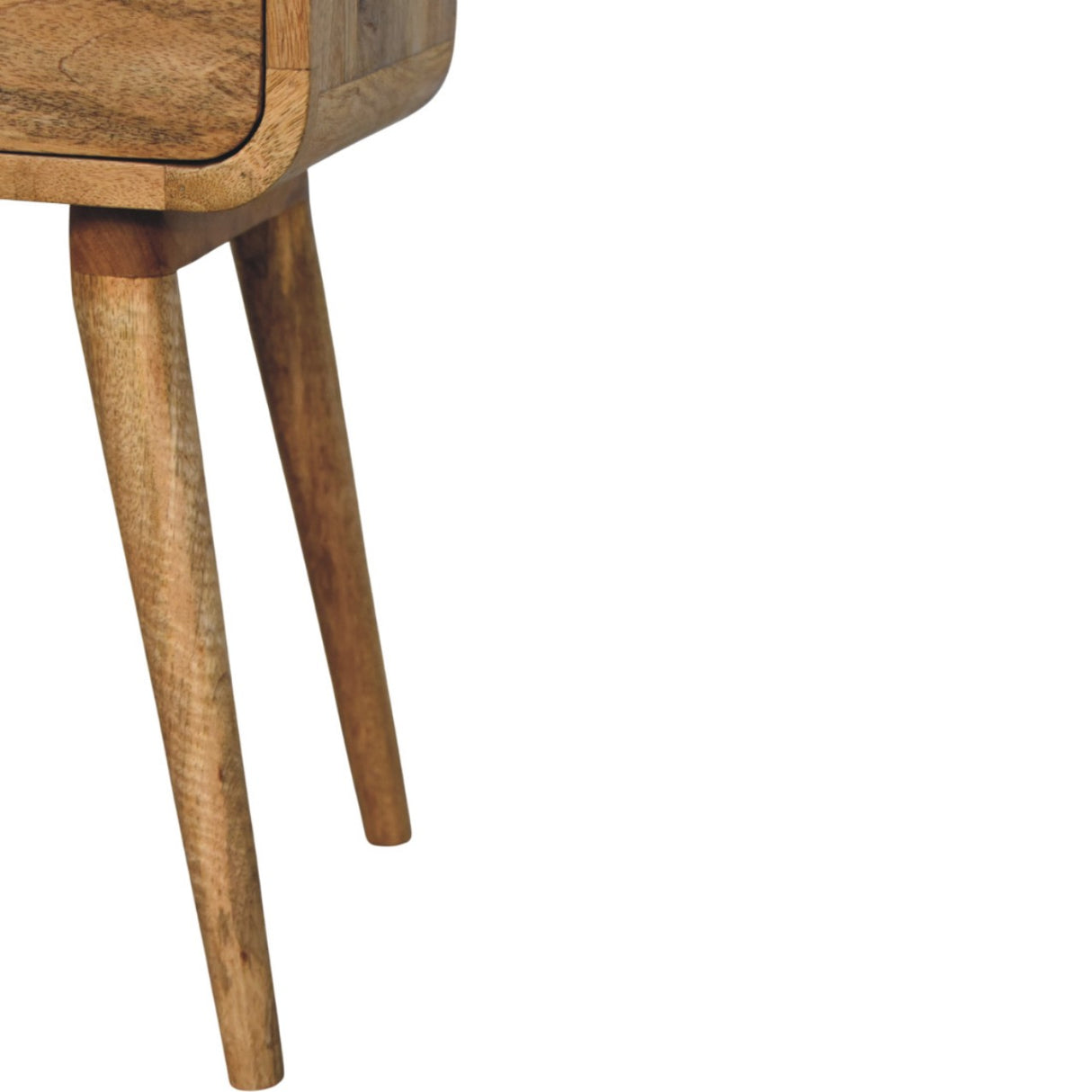 Solid Mango Wood Bedside Cabinet Mini With 1 Drawer - Avora