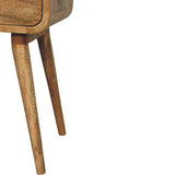 Solid Mango Wood Bedside Cabinet Mini With 1 Drawer - Avora