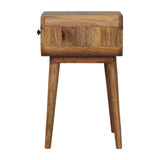 Solid Mango Wood Bedside Cabinet Mini With 1 Drawer - Avora