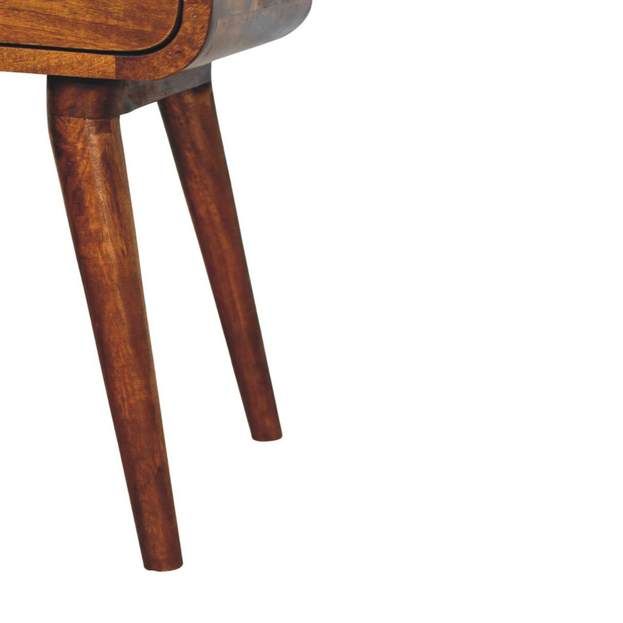 Solid Mango Wood Bedside Cabinet Mini With 1 Drawer - Avora