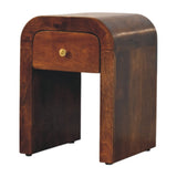 Solid Mango Wood Bedside Cabinet Mini With 1 Drawer - Darcy