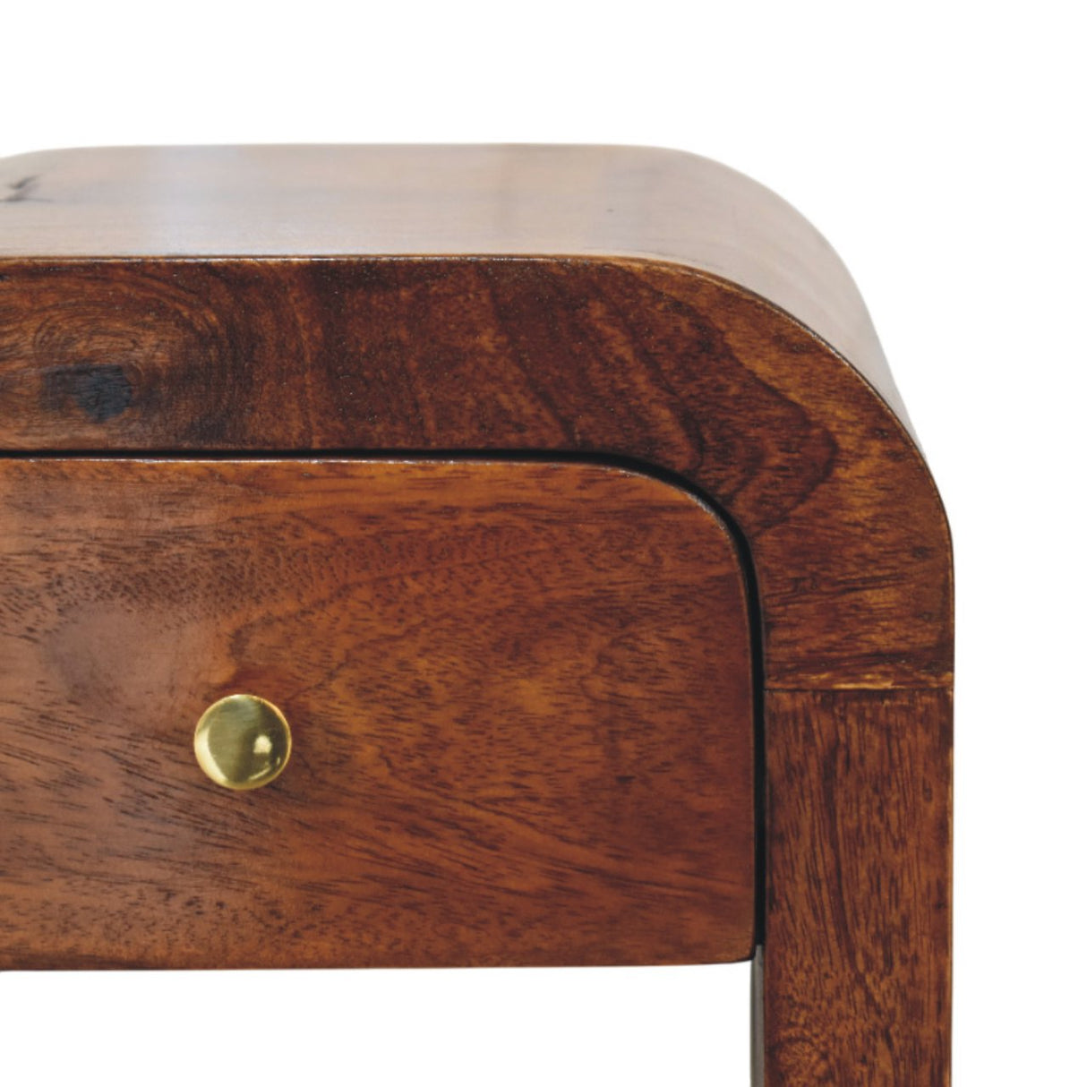 Solid Mango Wood Bedside Cabinet Mini With 1 Drawer - Darcy