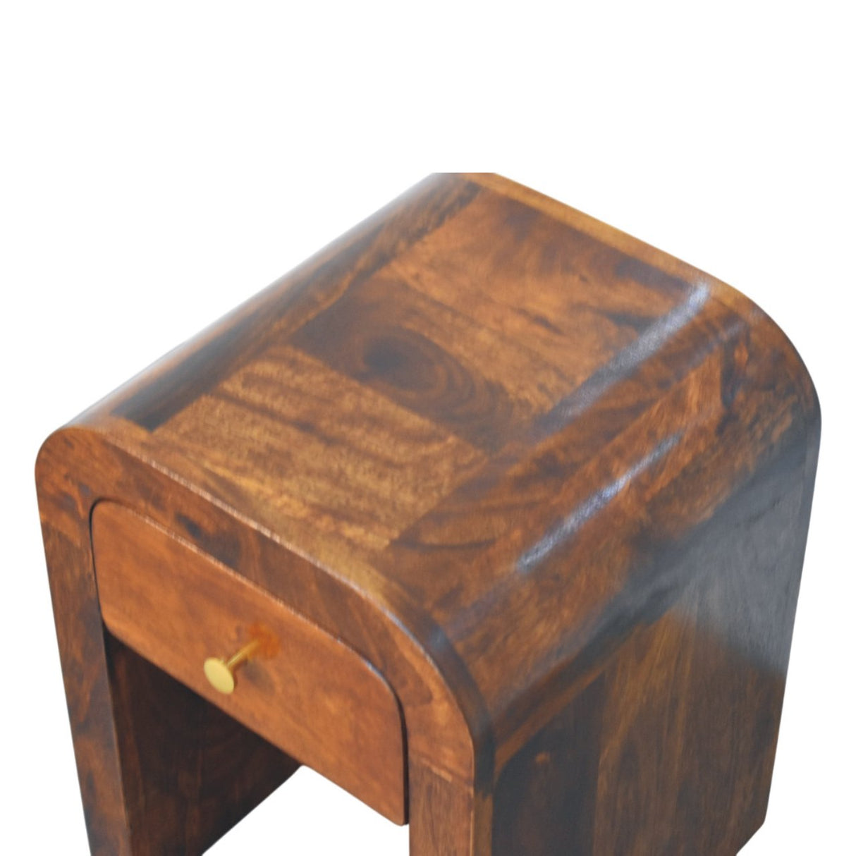 Solid Mango Wood Bedside Cabinet Mini With 1 Drawer - Darcy