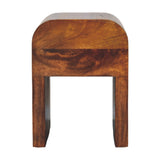 Solid Mango Wood Bedside Cabinet Mini With 1 Drawer - Darcy