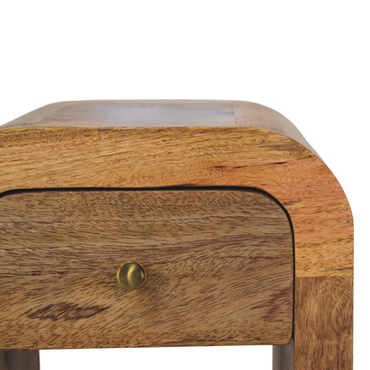 Solid Mango Wood Bedside Cabinet Mini With 1 Drawer - Darcy