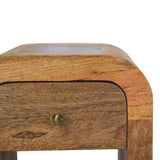 Solid Mango Wood Bedside Cabinet Mini With 1 Drawer - Darcy