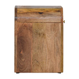 Solid Mango Wood Bedside Cabinet Mini With 1 Drawer - Darcy