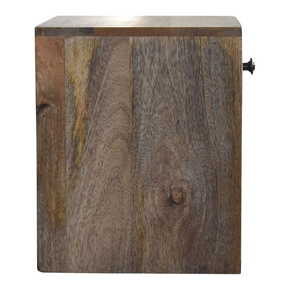 Solid Mango Wood Bedside Cabinet Mini Floating With 1 Drawer - Hereford