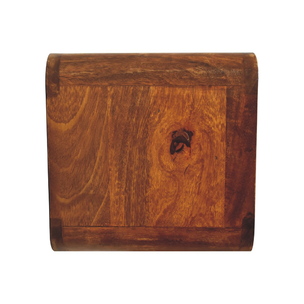 Solid Mango Wood Bedside Cabinet Mini Floating With 2 Drawers - Hereford