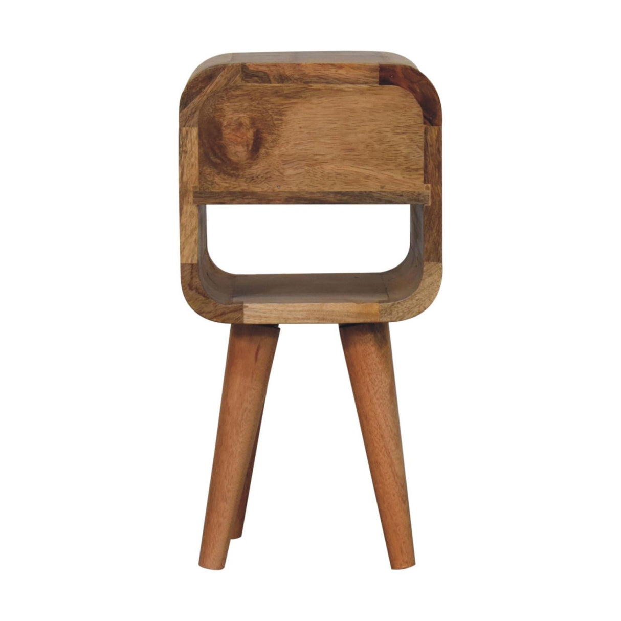 Solid Mango Wood Bedside Cabinet Mini Lower With 1 Drawer - Exeter