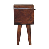 Solid Mango Wood Bedside Cabinet Mini Lower With 1 Drawer - Exeter