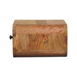 Solid Mango Wood Bedside Cabinet Mini Wall Mounted With 1 Drawer - Avora
