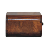 Solid Mango Wood Bedside Cabinet Mini Wall Mounted With 1 Drawer - Avora