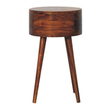 Solid Mango Wood Bedside Cabinet Open Shelf - Alina
