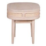 Solid Mango Wood Bedside Cabinet Square - Valencia
