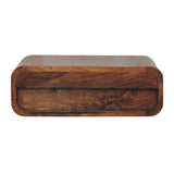 Solid Mango Wood Bedside Cabinet Wall Mounted With 1 Drawer - Avora