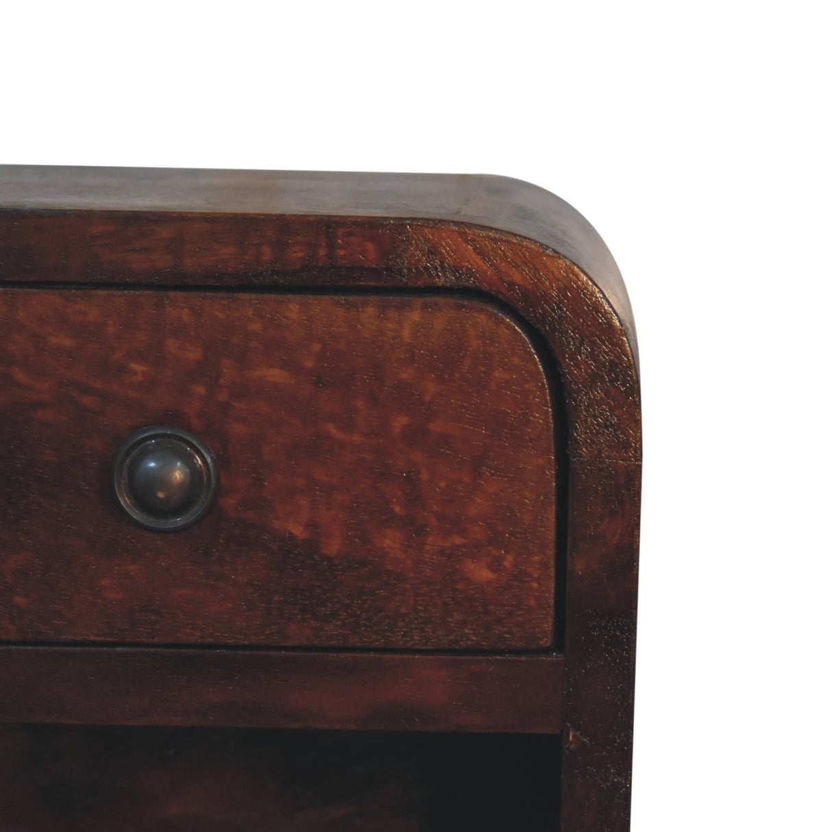 Solid Mango Wood Bedside Cabinet Wall Mounted With 1 Drawer - Exeter