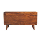 Solid Mango Wood Blanket Box Curved - Gloucester