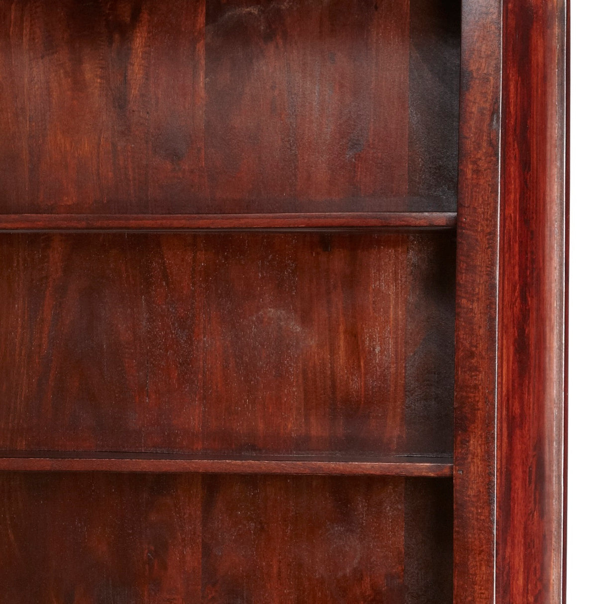 Solid Mango Wood Bookcase With 2 Drawers And 5 Shelves - Jaipur
