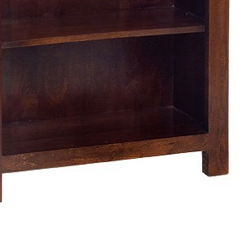 Solid Mango Wood Bookcase With 5 Shelves - Toko