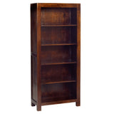 Solid Mango Wood Bookcase With 5 Shelves - Toko