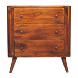 Solid Mango Wood Chest Of 3 Drawers - Bera
