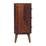 Solid Mango Wood Chest Of 3 Drawers - Bera