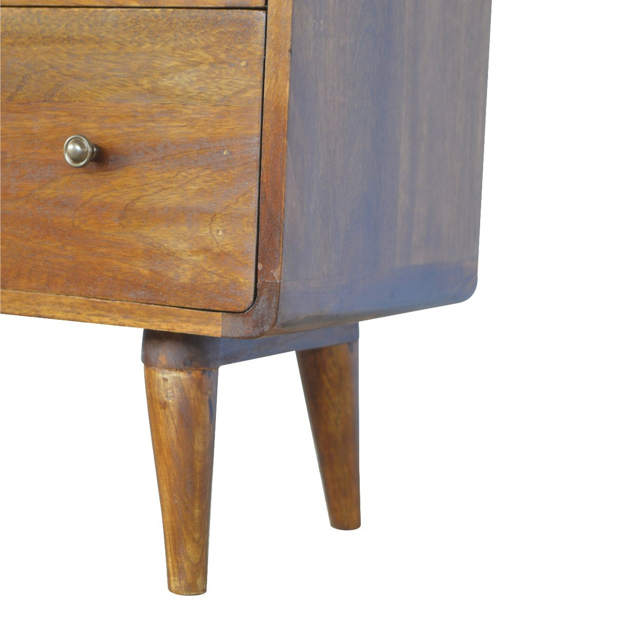 Solid Mango Wood Chest Of 3 Drawers Curved - Gloucester