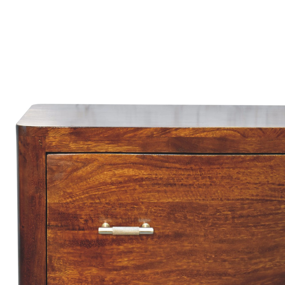 Solid Mango Wood Chest Of 3 Drawers - Luca