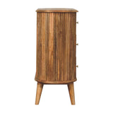 Solid Mango Wood Chest Of 3 Drawers Nordic - Soba